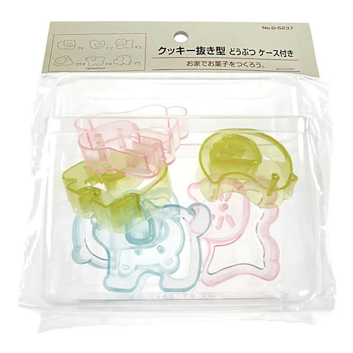 ゆかいな クッキー抜き型6ケース付 D-5237