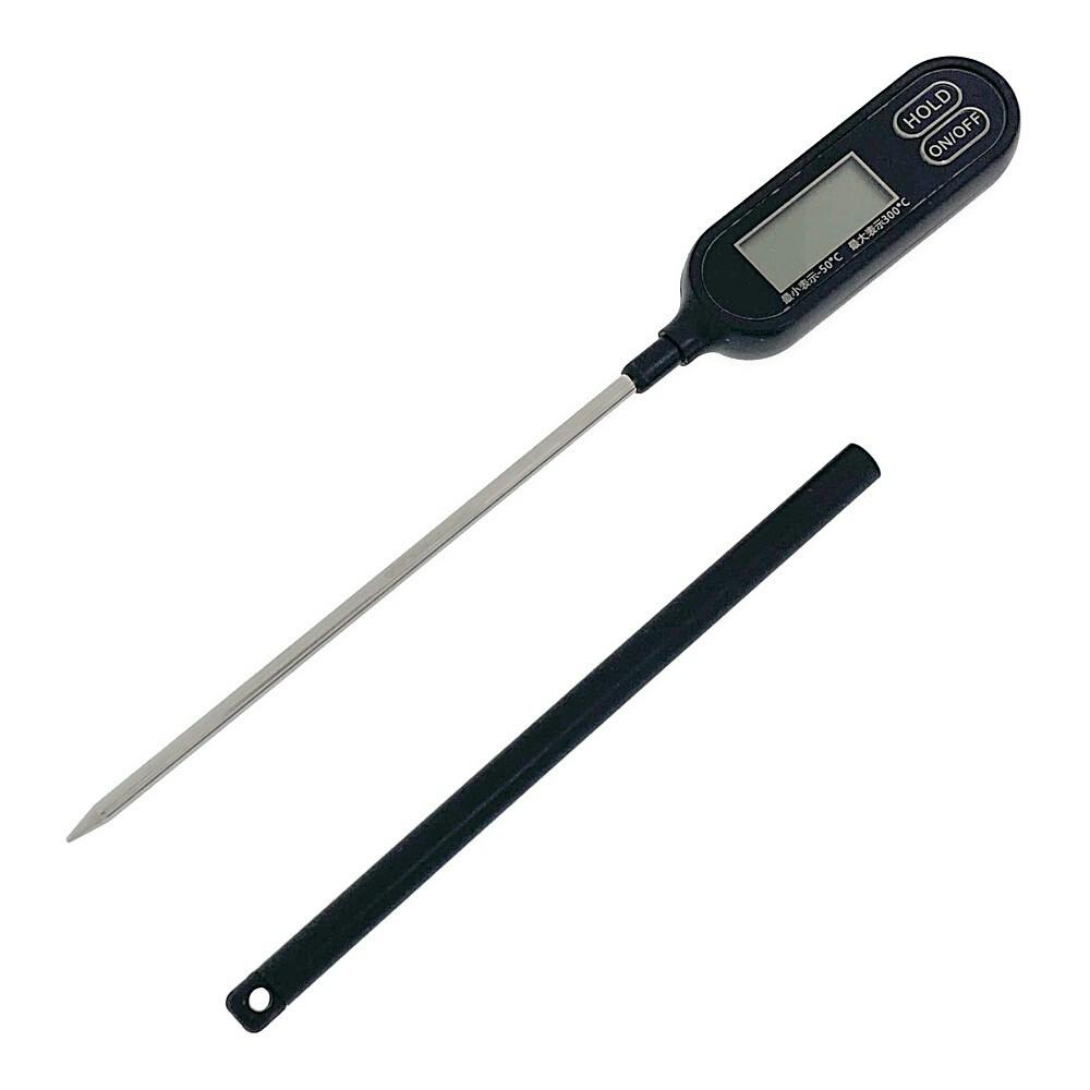 デジタル温度計 ブラック D-6476