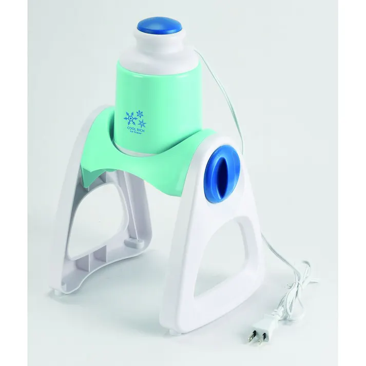 2通り削れる電動かき氷器 ミントブルー D6622