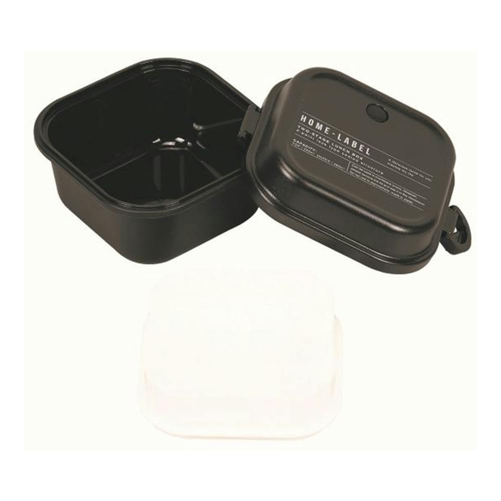 HRランチボックスL 正方形 ブラック D6724 | 弁当箱・水筒 通販