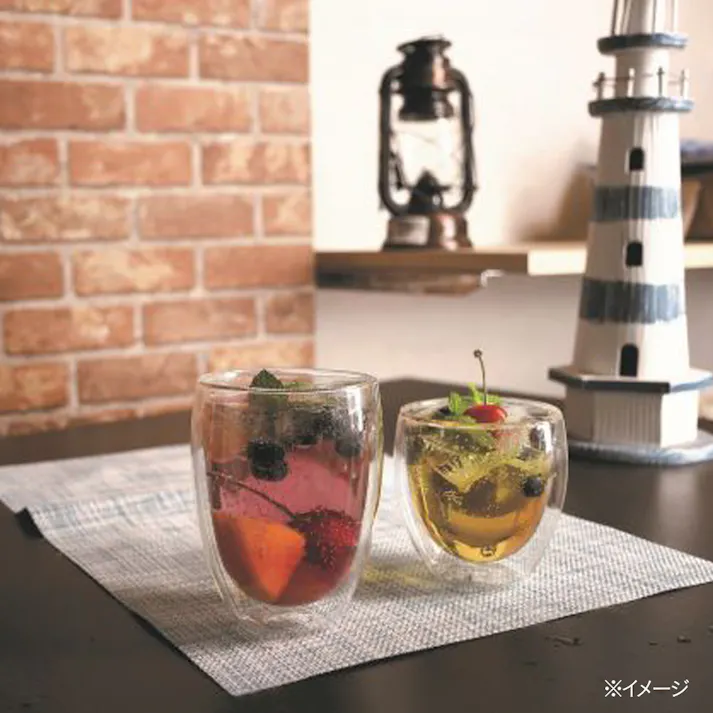 パイレックス ダブルウォールグラス 350ml 2個組