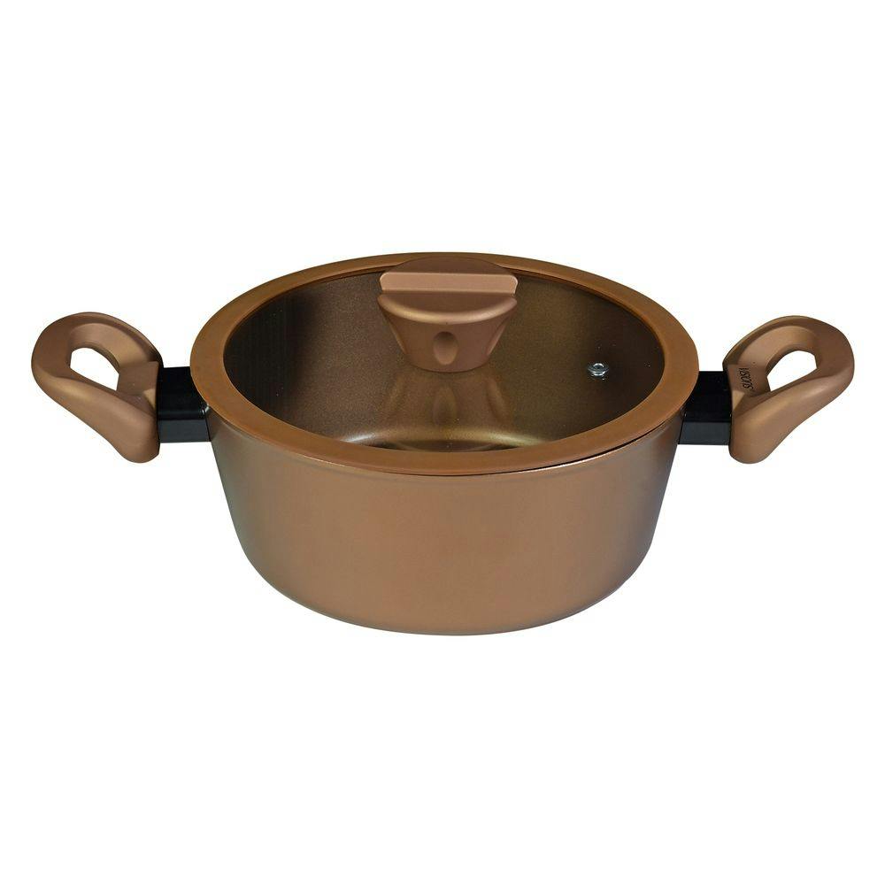 パール金属 ヴィジョンゴールドコーティング IH対応 シチューポット 20cm CP-8809(販売終了)