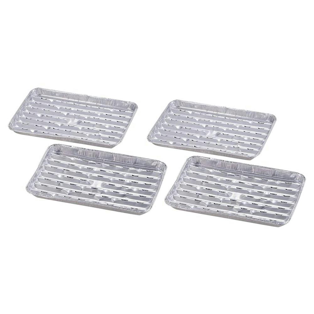 キャプテンスタッグ CAPTAIN STAG アルミバーベキュー網焼きプレート 4枚組 M-6653