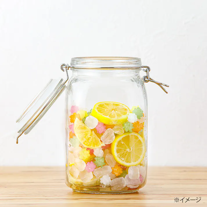 ガラス製角型保存びん 1.5L L7915