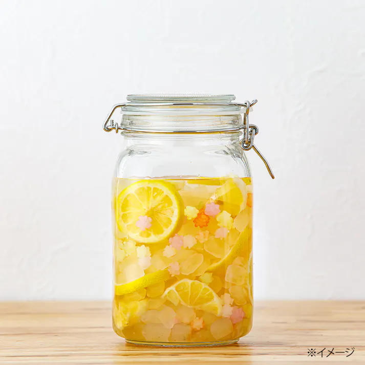 ガラス製角型保存びん 1.5L L7915