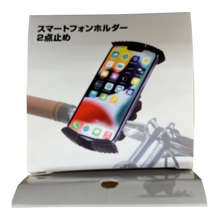 キャプテンスタッグ CAPTAIN STAG スマートフォンホルダー 2点止め 360度回転 対応φ15~32mm Y-5005