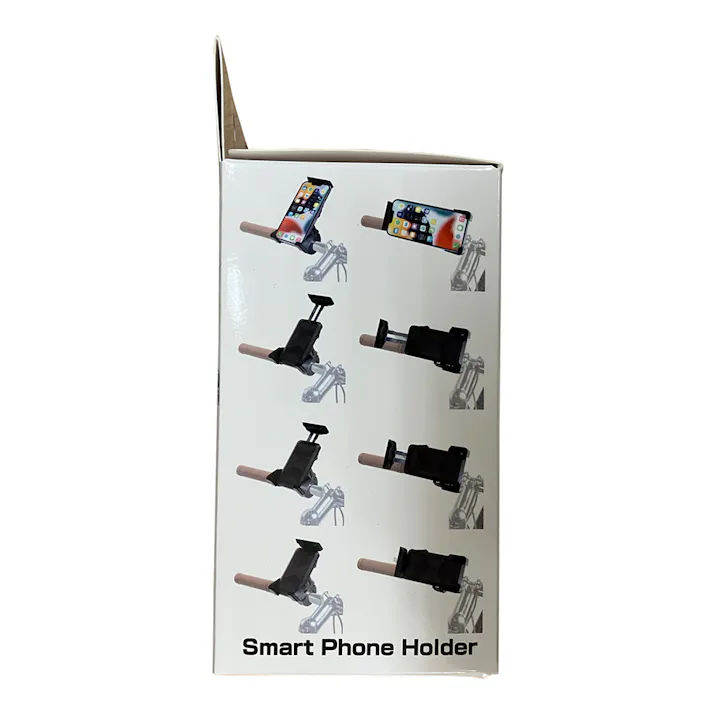 キャプテンスタッグ CAPTAIN STAG スマートフォンホルダー 3点止め 360度回転 対応φ15~32mm Y-5006