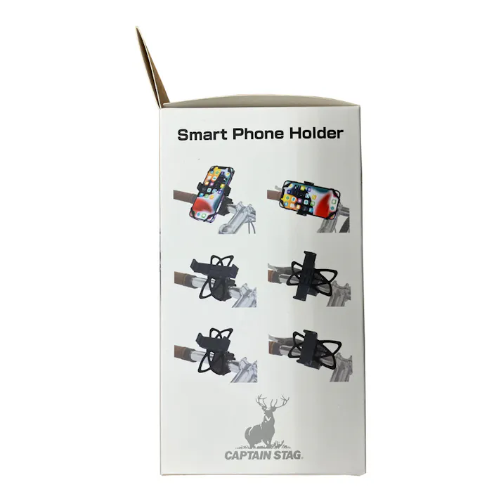 キャプテンスタッグ CAPTAIN STAG スマートフォンホルダー バンド止め 360度回転 対応φ15~30mm Y-5008