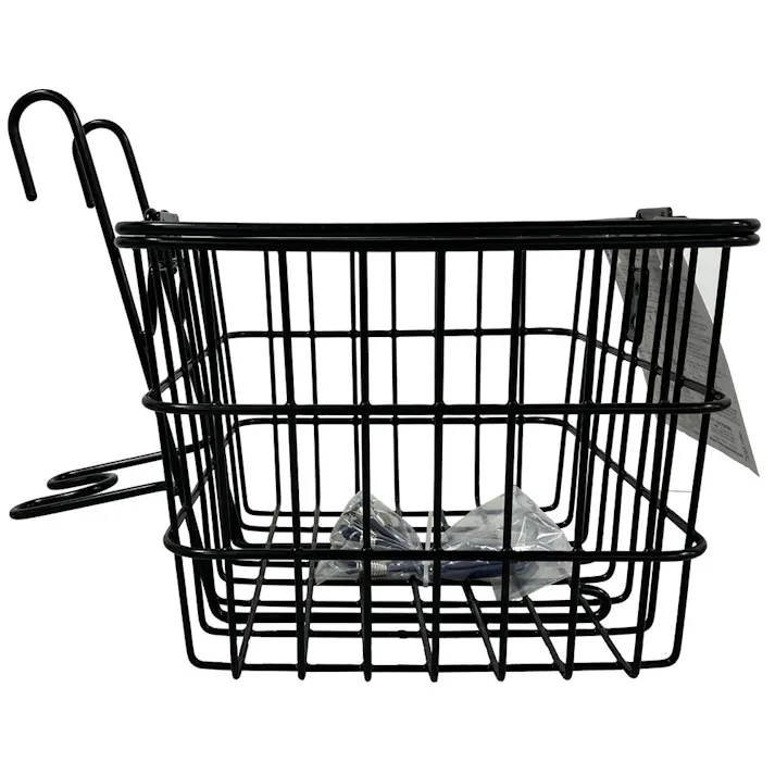 キャプテンスタッグ CAPTAIN STAG ワンタッチバスケット 前用 折り畳み自転車用 L ブラック Y-5155