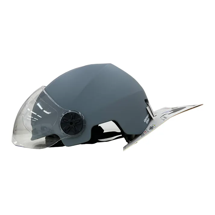 キャプテンスタッグ CAPTAIN STAG ヘルメット カベサL シールド マットグレー Y-6498