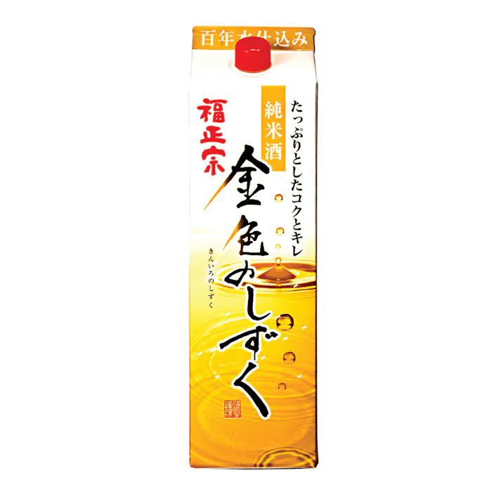 (石川県)福正宗 金色のしずくパック 1800ml【別送品】