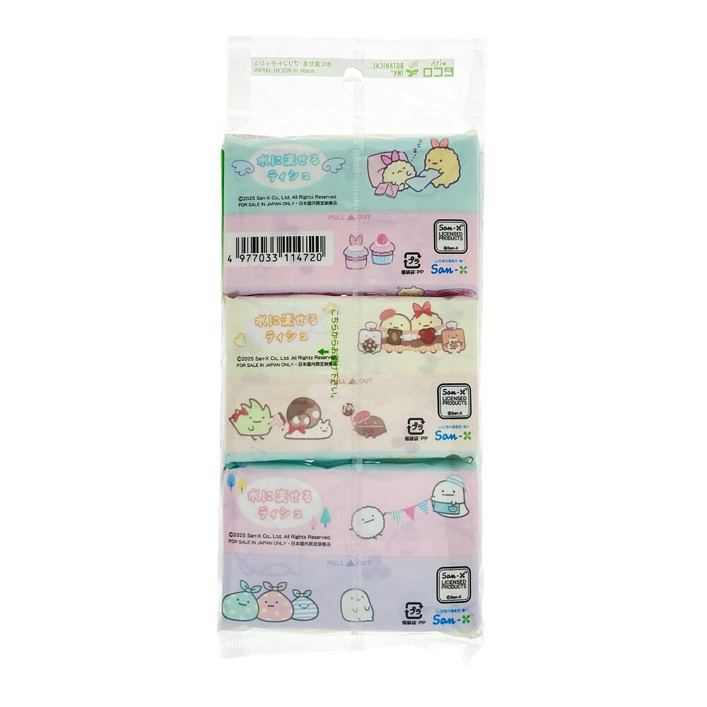 【未使用品/文房具店在庫品】ポケットティッシュ フルリール 16パック入り3個 限定 ポケットティッシュ 6個パック ぺんてるくれよん | 文房具