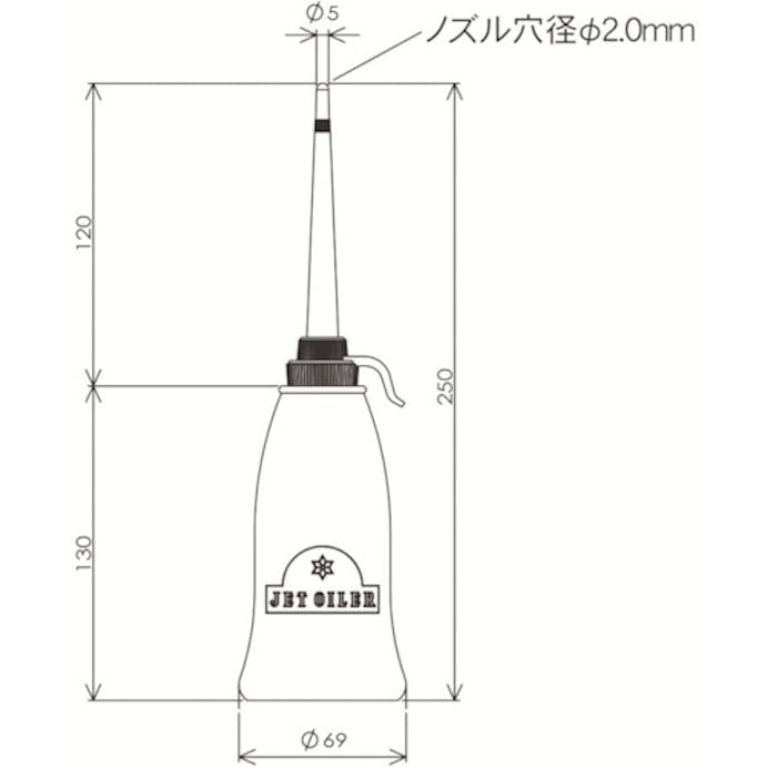 【CAINZ-DASH】フルプラ ジェットオイラーベビー型中レッド 303R【別送品】