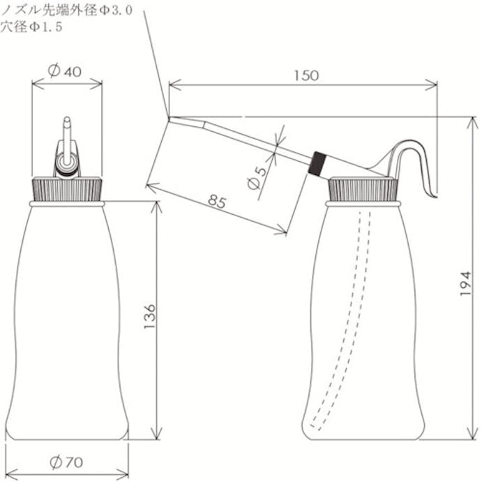 【CAINZ-DASH】フルプラ ジェットオイラーニュースーパー中レッド 3012R【別送品】