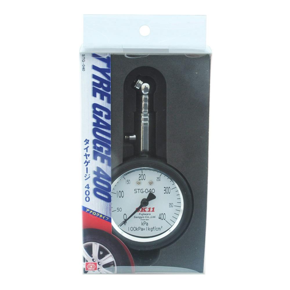 SK11 タイヤゲージ 400Kアナログ STG-040