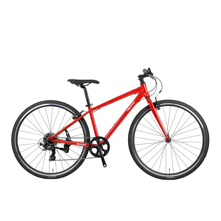 【自転車】NESTO クロスバイク VACANZE バカンゼ 2-F 外装7段 440mm 700C レッド