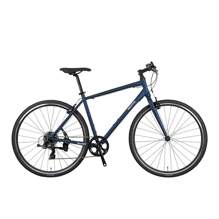 【自転車】NESTO クロスバイク VACANZE バカンゼ 2-F 外装7段 440mm 700C マットダークブルー