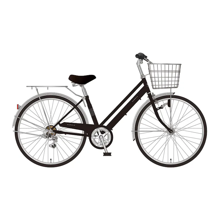 【自転車】25年モデル マルクル MARCLE シティ車 NICHIJO EX 27インチ 外装6段G ブラック