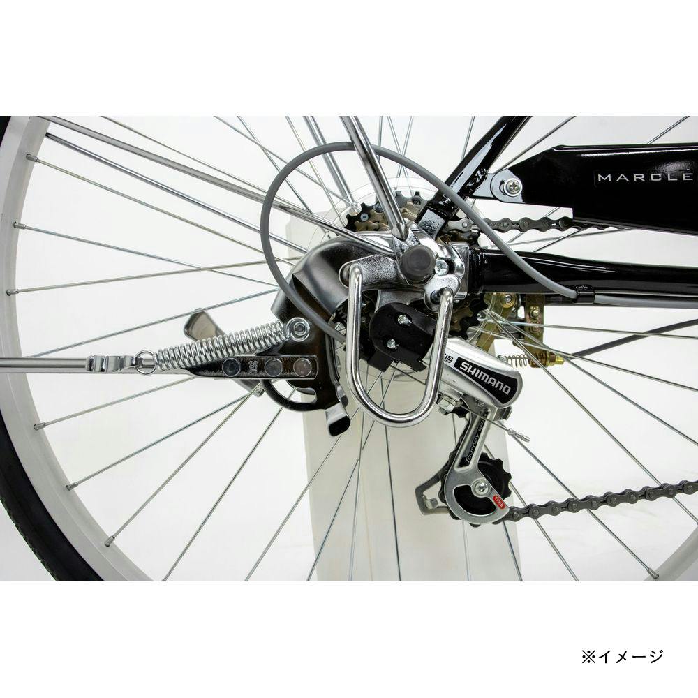 自転車】マルクル MARCLE 軽快車 NICHIJO 26インチ 外装6段 ホワイト