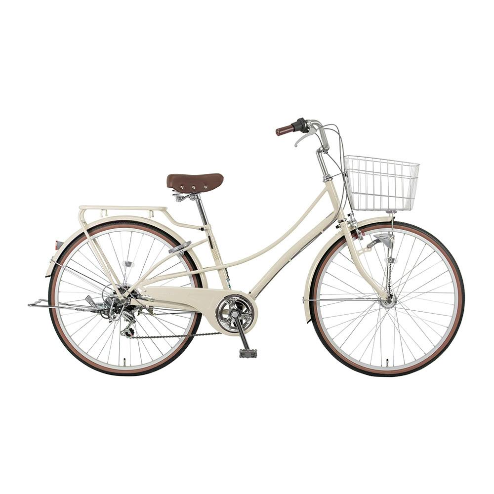 自転車】26年モデル マチナミ 26インチ 外装6段 ラテベージュ 266G