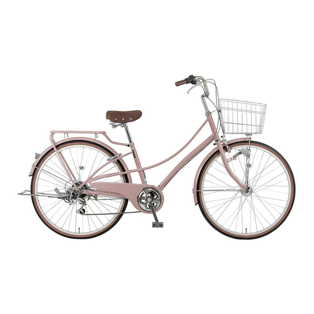愛知県受渡限定‼︎ 【美品】ピンク 自転車 26インチ カゴ付き おしゃれ(中古) 自転車】26年モデル マチナミ 26インチ 外装6段 モーヴピンク 266G