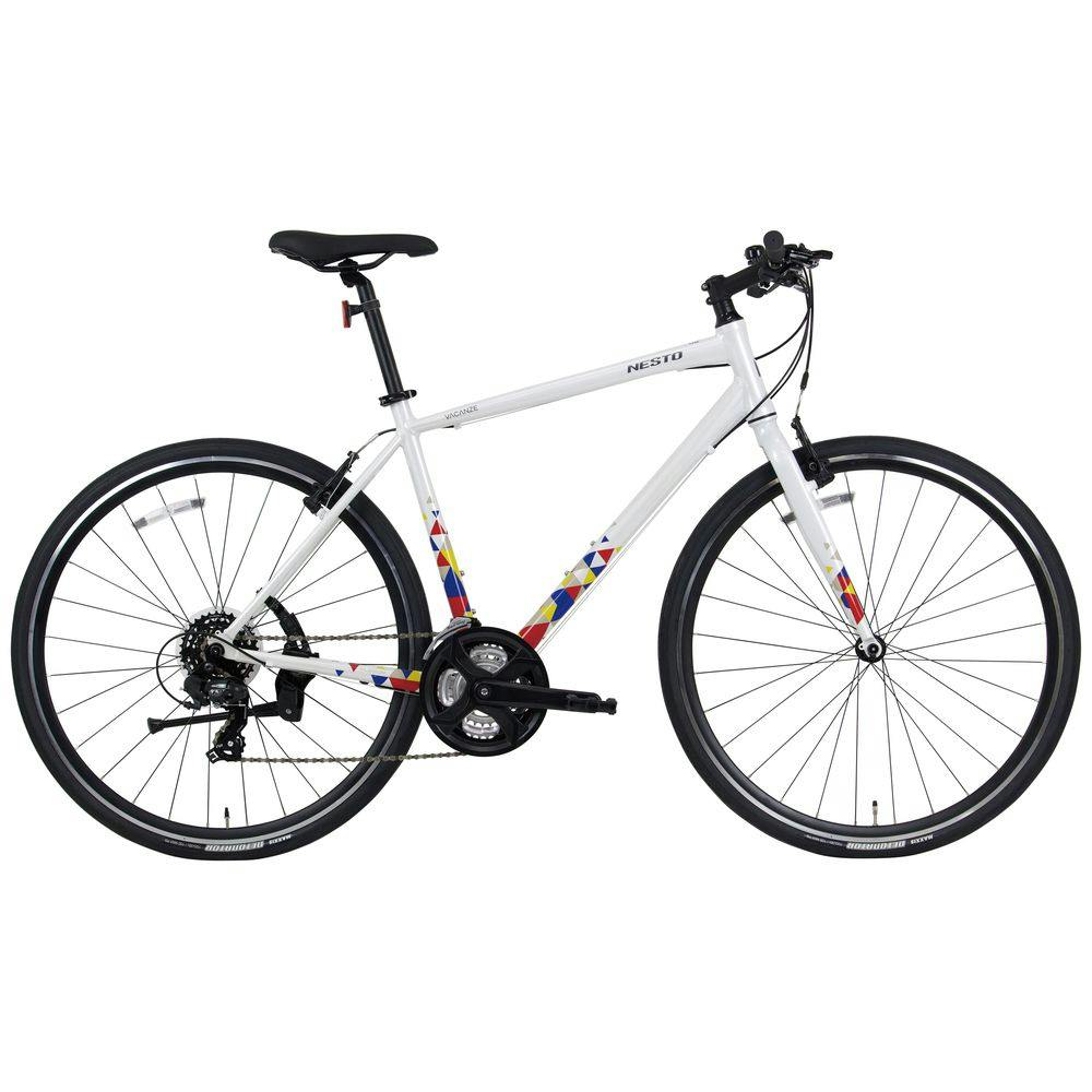 【自転車】26年モデル NESTO クロスバイク バカンゼ1G VACANZE 1 500mm 700×32C 外装21段 シンボルホワイト