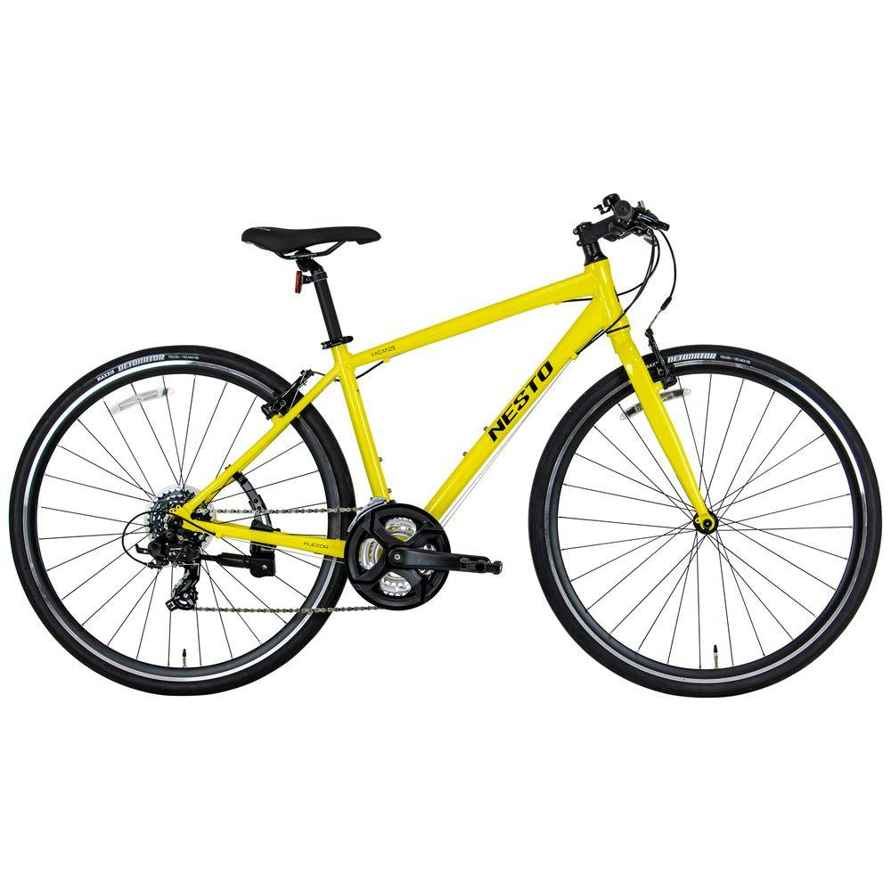【自転車】26年モデル NESTO クロスバイク バカンゼ1G VACANZE 1 500mm 700×32C 外装21段 ソニックイエロー