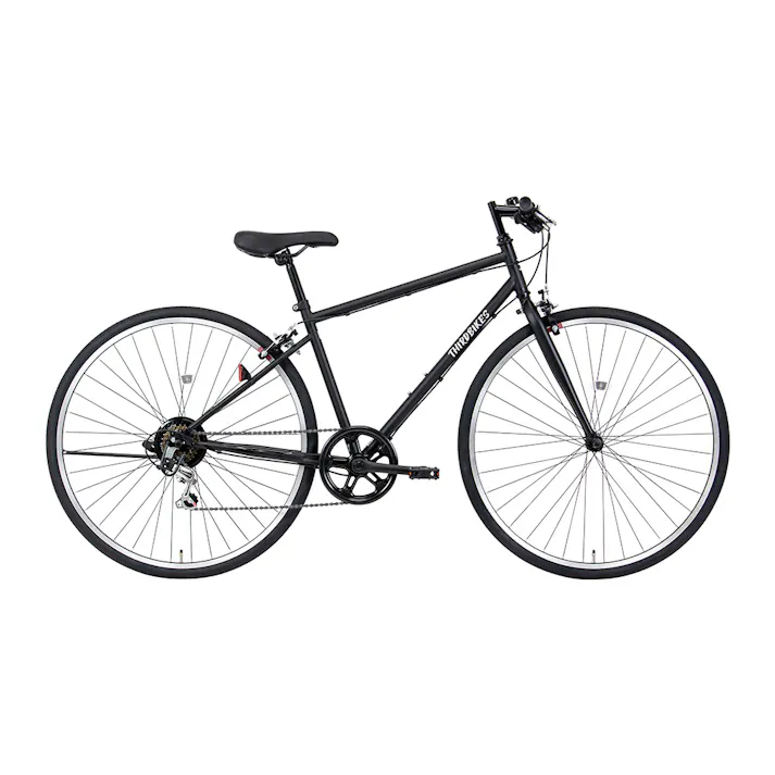 【自転車】26年モデル THIRDBIKES クロスバイク スーパーソニックSE SUPERSONIC SE 27インチ 外装6段 マットブラック