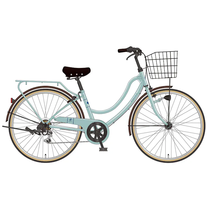 【自転車】marukin 軽快車 フロートミックス 26型 266G ライトブルー