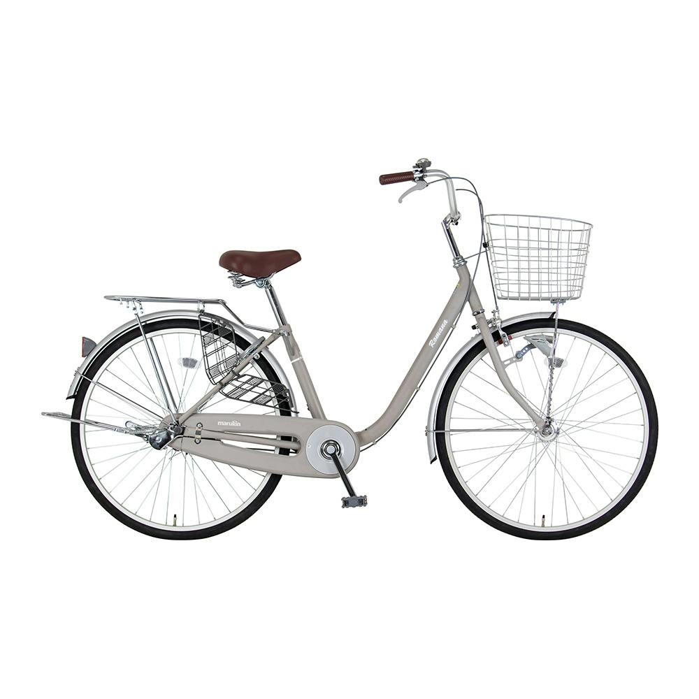 【自転車】marukin自転車 軽快車 ロマーナ 26インチ 内装3段 263H マットベージュ