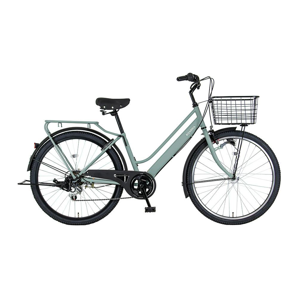 【自転車】marukin自転車 軽快車 ビザリア 266H 26インチ 外装6段 マットダスティブルー