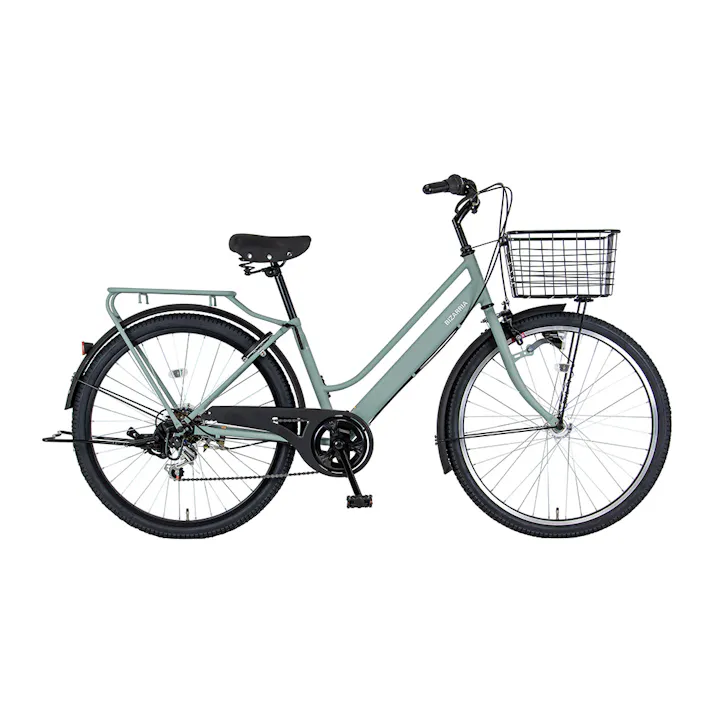 【自転車】marukin自転車 軽快車 ビザリア 266H 26インチ 外装6段 マットダスティブルー