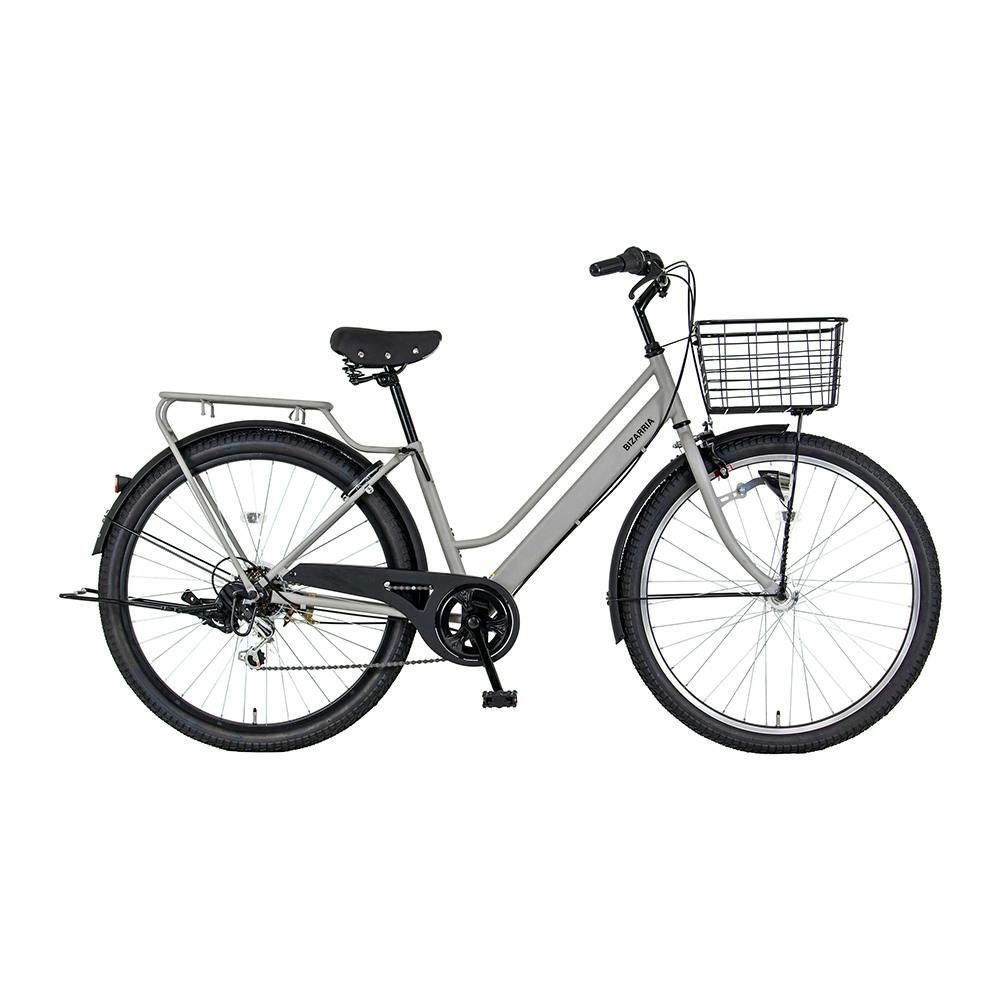 【自転車】marukin自転車 軽快車 ビザリア 276H 27インチ 外装6段 マットグレイッシュアイボリー