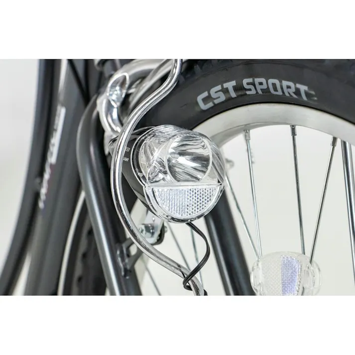 【自転車】marukin自転車 軽快車 トラフィックベンティ 29インチ 外装6段 マットガンメタル