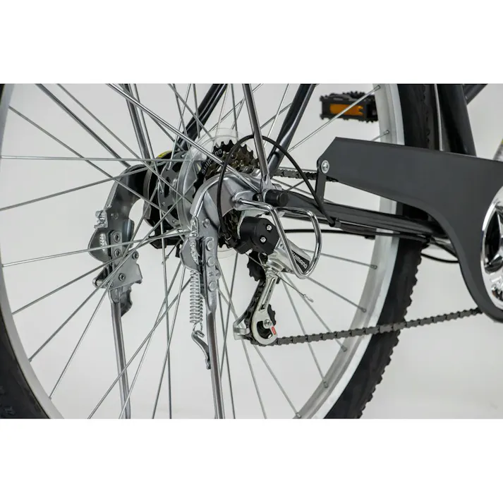 【自転車】marukin自転車 軽快車 トラフィックベンティ 29インチ 外装6段 マットガンメタル