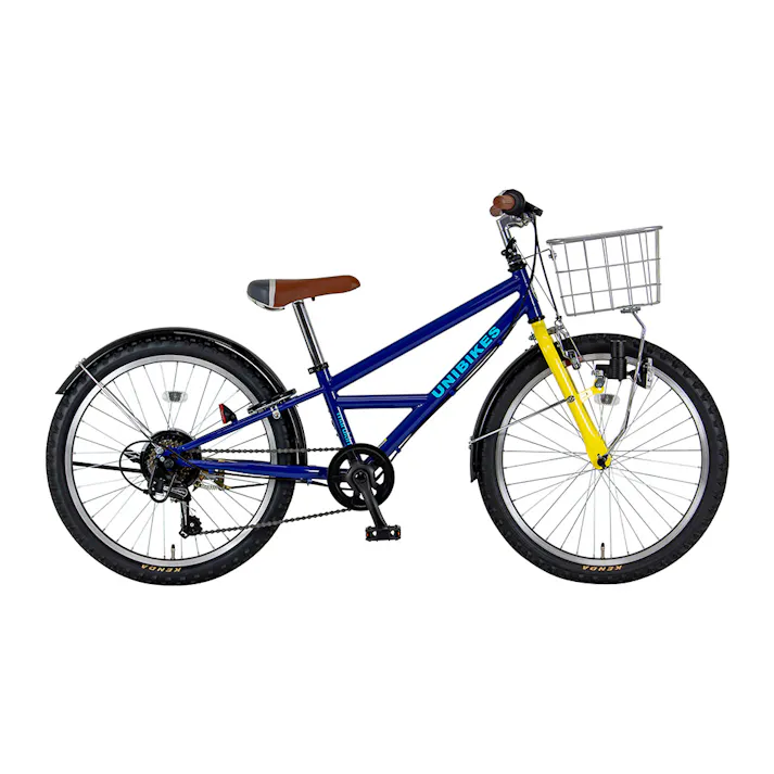 26年モデル marukin自転車 ジュニア ユニバイクス UNIBIKES 22インチ 外装6段 226H ネイビーブルー