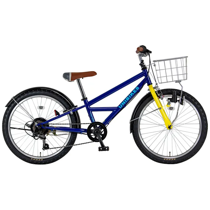 【自転車】26年モデル marukin自転車 ジュニア ユニバイクス UNIBIKES 24インチ 外装6段 246H ネイビーブルー