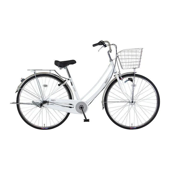 【自転車】marukin自転車 軽快車 トラフィックホーム 263H 26インチ 内装3段 ホワイト