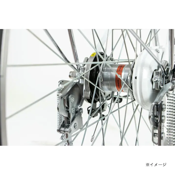 【自転車】26年モデル marukin自転車 軽快車 トラフィックホーム 263H 26インチ 内装3段 ホワイト