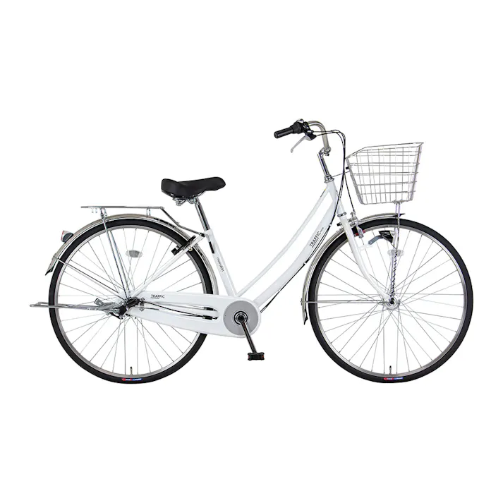 【自転車】marukin自転車 軽快車 トラフィックホーム 263H 26インチ 内装3段 ホワイト