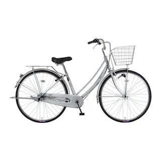 【自転車】26年モデル marukin自転車 軽快車 トラフィックホーム 273H 27インチ 内装3段 シルバー