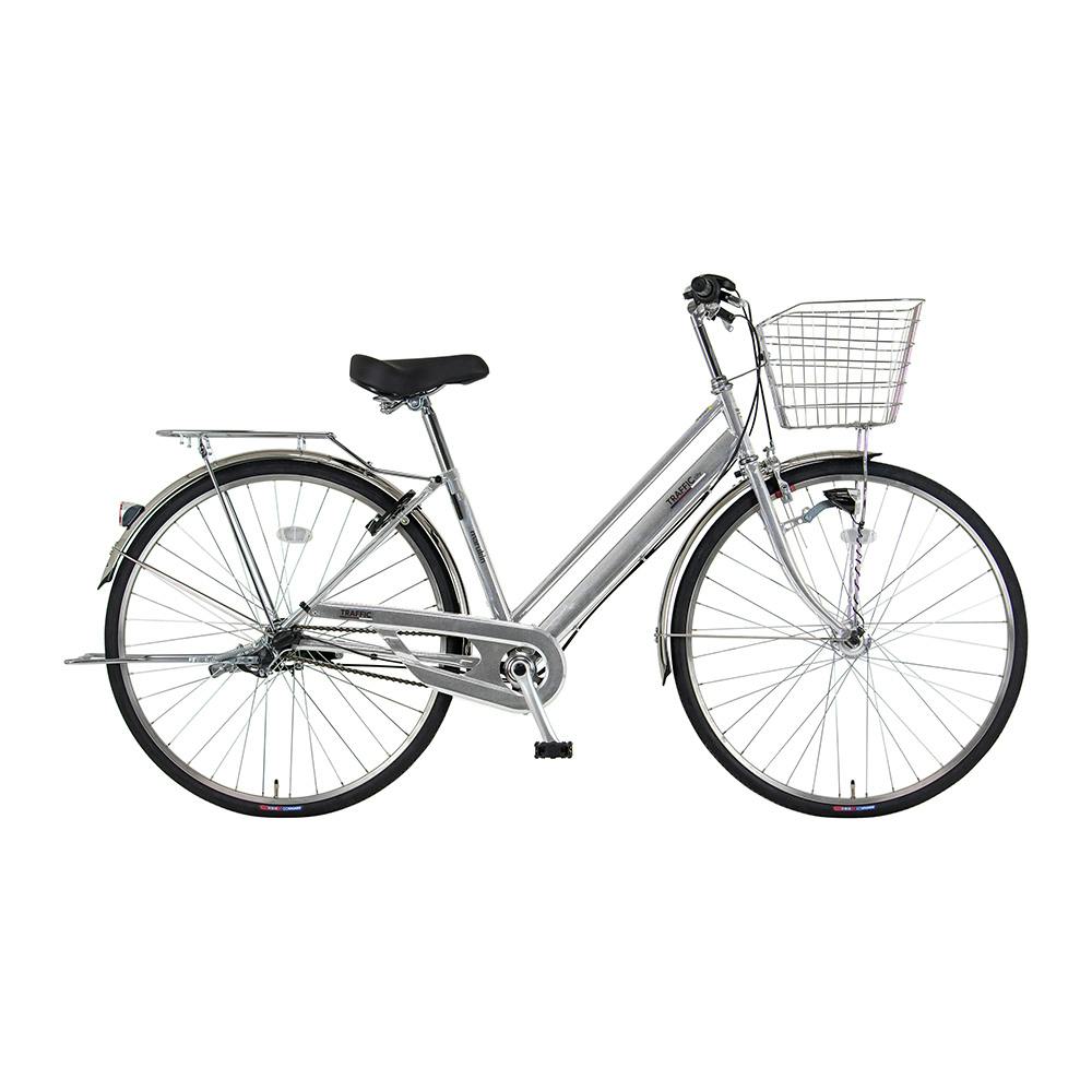 【自転車】marukin自転車 シティ車 トラフィックシティ 273H 27インチ 内装3段 シルバー