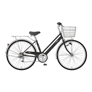 【自転車】26年モデル marukin自転車 シティ車 トラフィックシティ 276H 27インチ 外装6段 ブラック