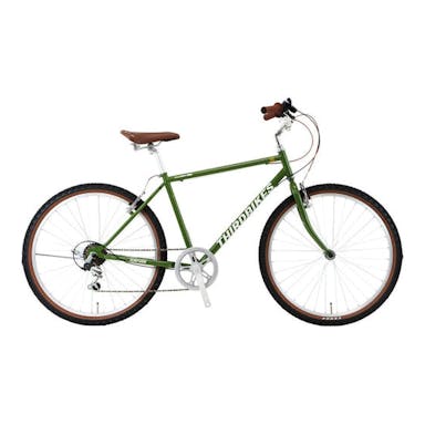 【自転車】《ホダカ》サードバイクス 26型マウンテンクロス サーフサイド 外装6段 グリーン(販売終了)