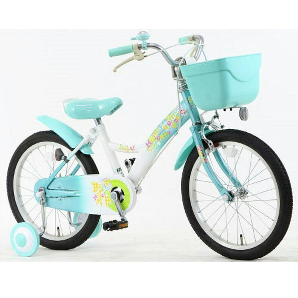 【自転車】《ホダカ》幼児車 18インチ ハニーレモン ブルー
