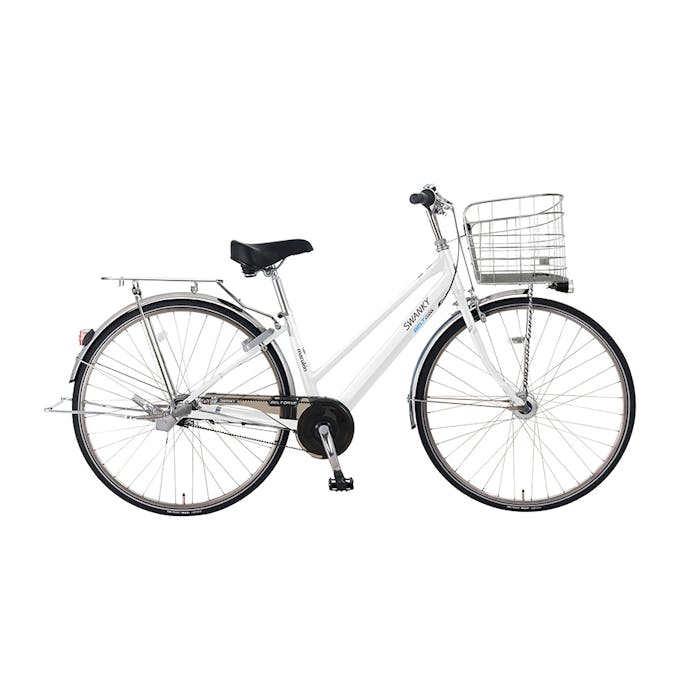【自転車】《ホダカ》 スワンキーベルトシティE 27インチ 内装3段 ホワイト