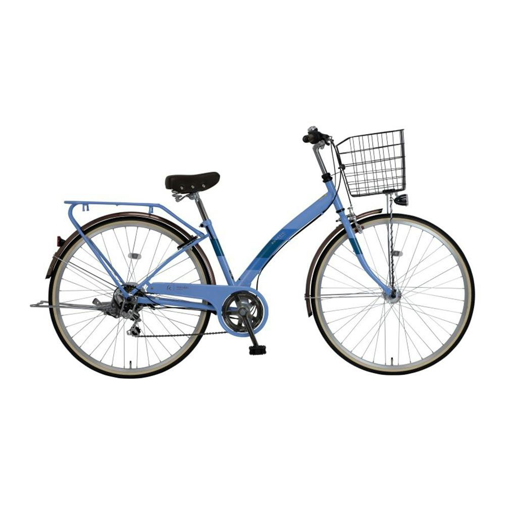 【自転車】《ホダカ》マルキン 軽快車 ルネシック 27型 外装6段E ブルー