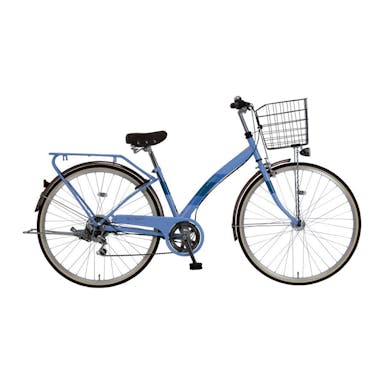 【自転車】《ホダカ》マルキン 軽快車 ルネシック 27型 外装6段E ブルー