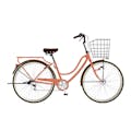 【自転車】《ホダカ》 マルキン フロートミックス 26型 E 外装6段 オレンジ