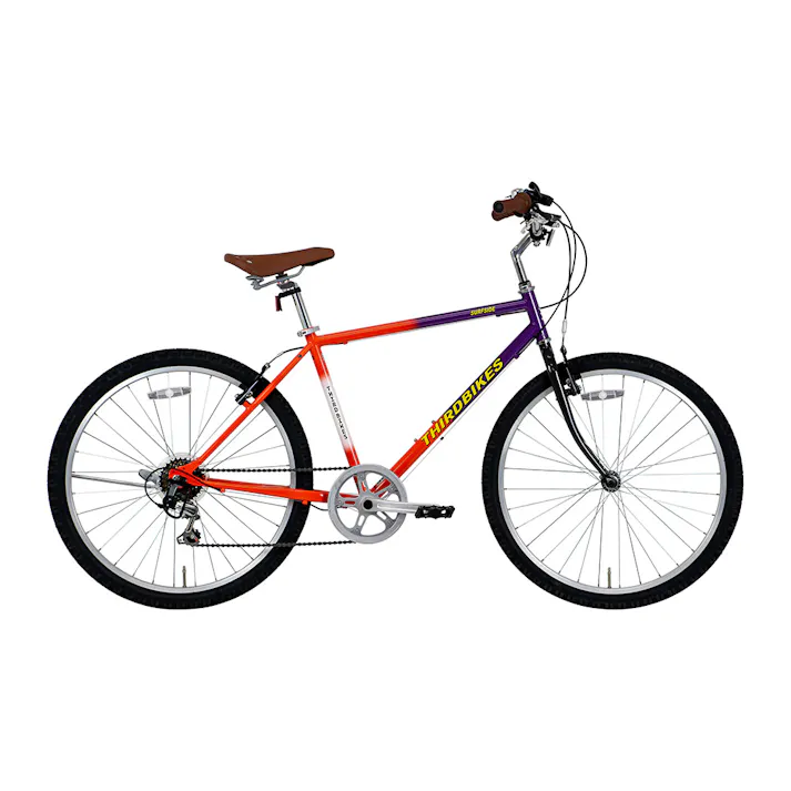 【自転車】THIRDBIKES サーフサイドE 26インチ パープルオレンジ